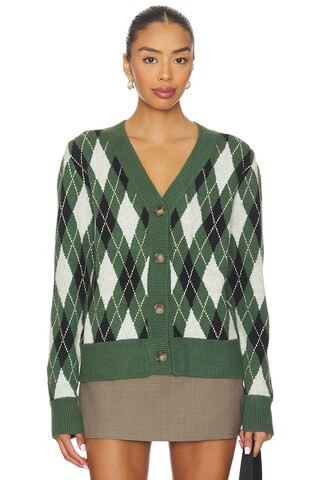 ALL THE WAYS Evelyn Argyle Cardigan in Green Multi from Revolve.com | Revolve Clothing (Global)
