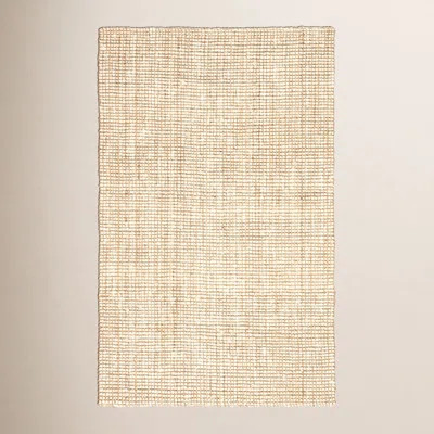 Vesper Quintana Hand-Knotted Jute/Sisal White/Tan Area Rug | Wayfair North America