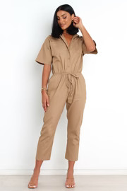 Jourdan Jumpsuit - Tan | Petal & Pup (AU)