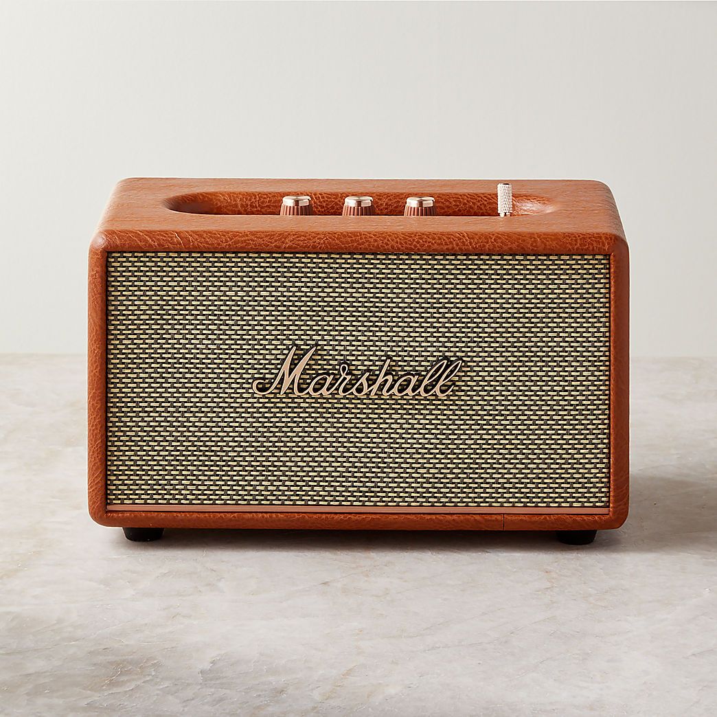 Marshall Acton III Brown Vintage Bluetooth Speaker + Reviews | CB2 | CB2