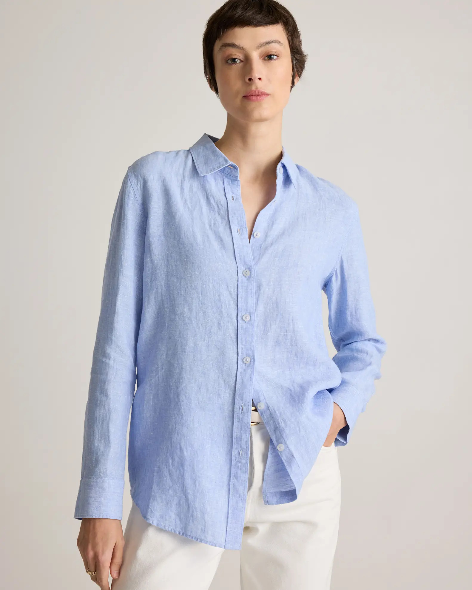 100% European Linen Long Sleeve Shirt | Quince