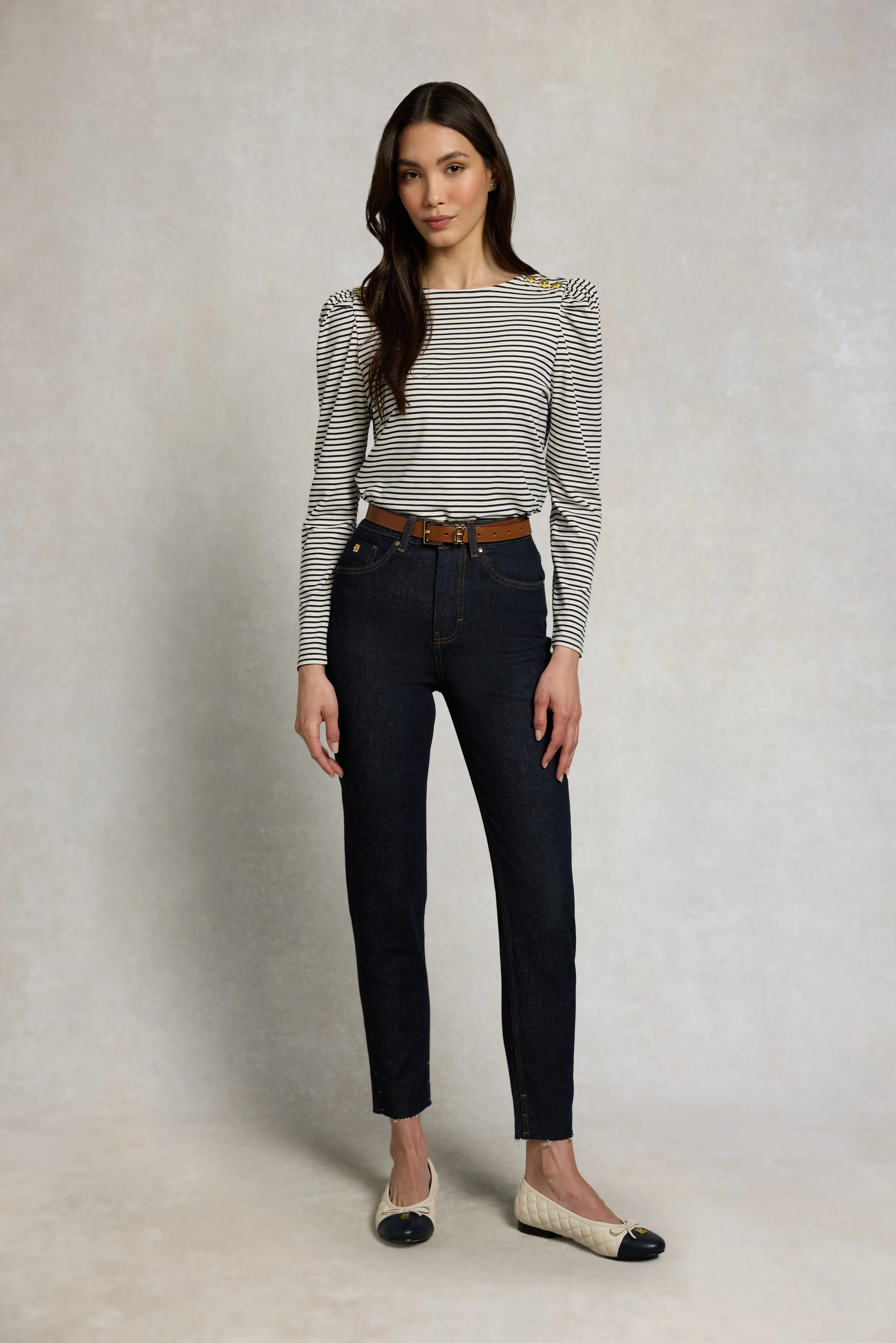 High Rise Slim Jean (Super Dark Denim) | Holland Cooper