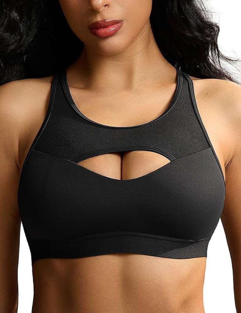 WingsLove High Impact Sports Bra for Women Support Wireless Cross Back Padded Running Workout Bra... | Amazon (UK)