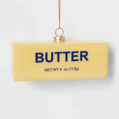 Glass Butter Christmas Tree Ornament - Wondershop™: Novelty Kitchen Decor, Indoor Use | Target