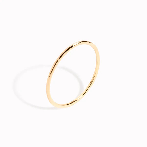14k Gold Stacking Ring | Linjer