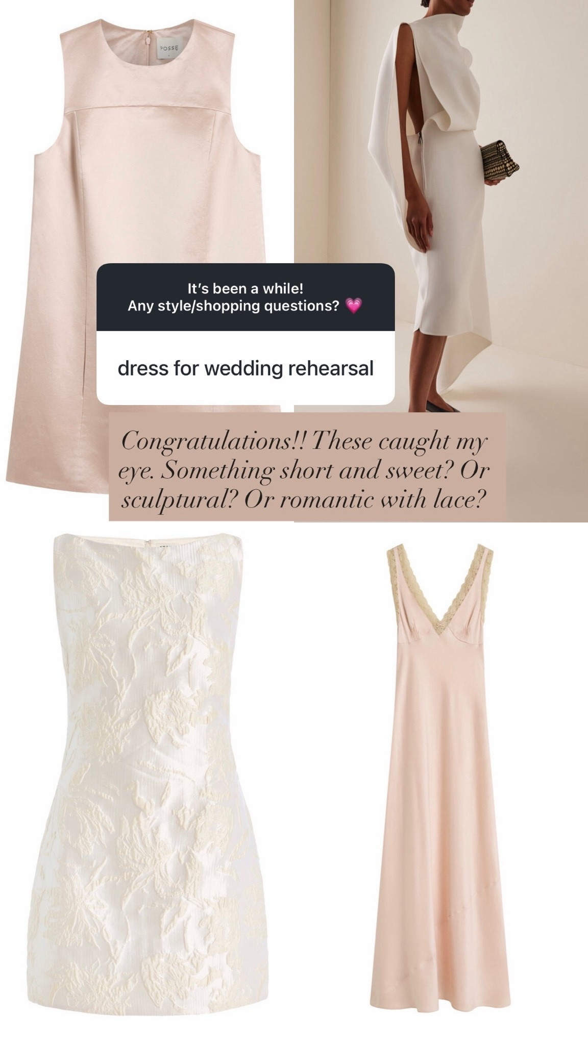 Wedding rehearsal ideas!