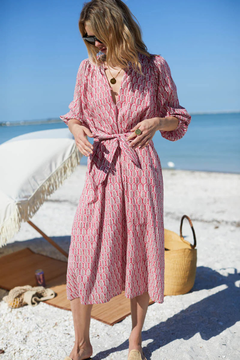 Olympia Caftan - Rosey | Emerson Fry