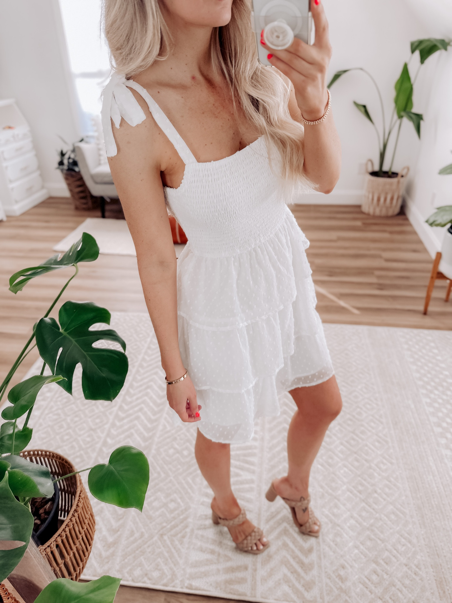 White Swiss dot dress perfect for spring or summer weddings, graduation or even a simple date night.

Festival dress - cocktail dress - graduation dress - graduation outfit - graduation outfit idea - white dress - vacation dress - vacation outfit - resort dress - honeymoon outfit - bride dress - bridal dress - bachelorette party outfit idea - beach dress - beach vibes - summer dress - sun dress - spring dress

#LTKstyletip #LTKwedding #LTKunder50