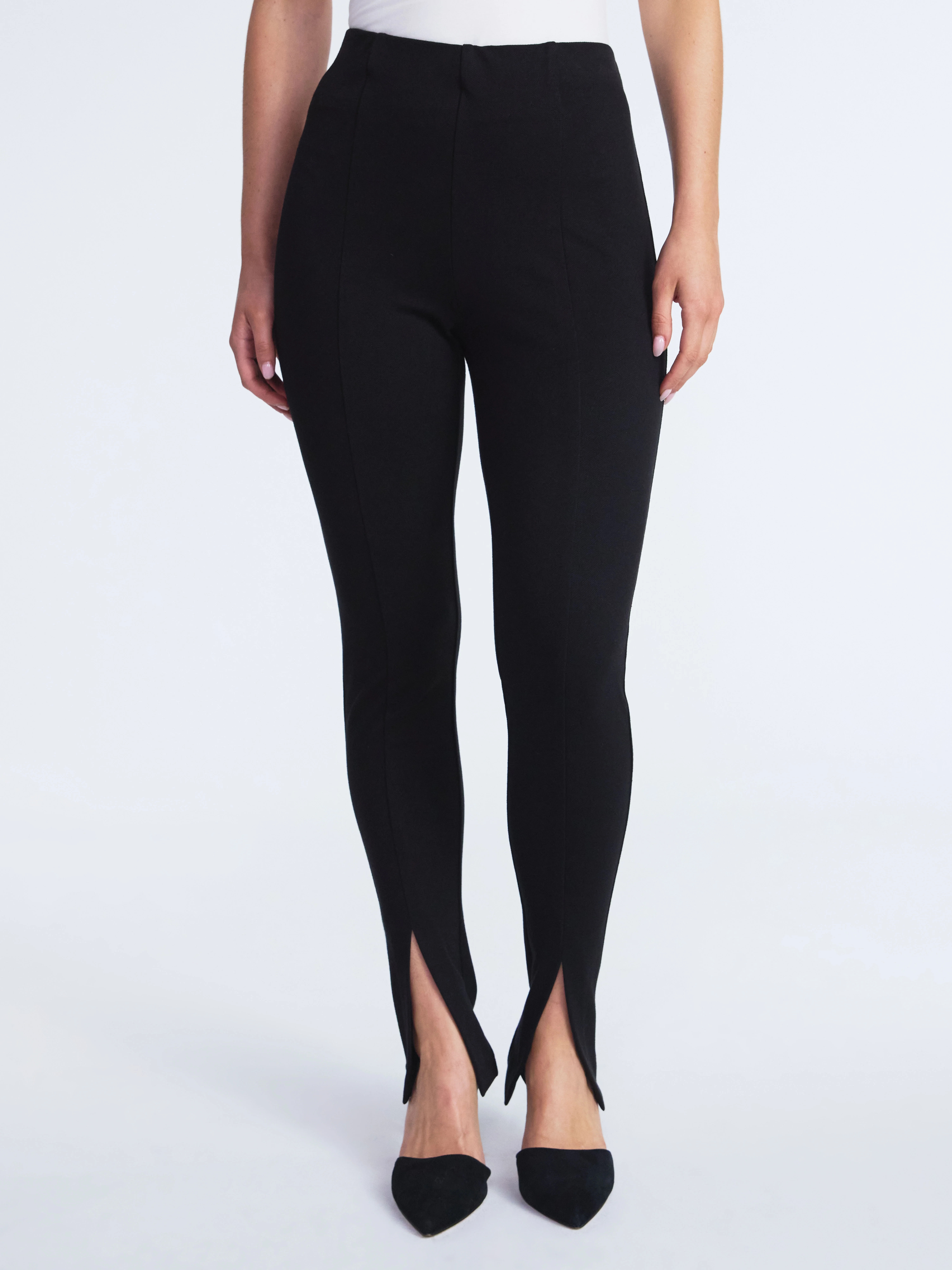 Scoop Women’s and Women’s Plus Pull On Slim Fit Ponte Pants, Sizes XS-4X - Walmart.com | Walmart (US)