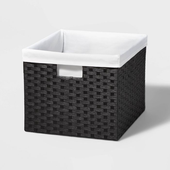 Large Lined Woven Milk Crate - Brightroom™ | Target
