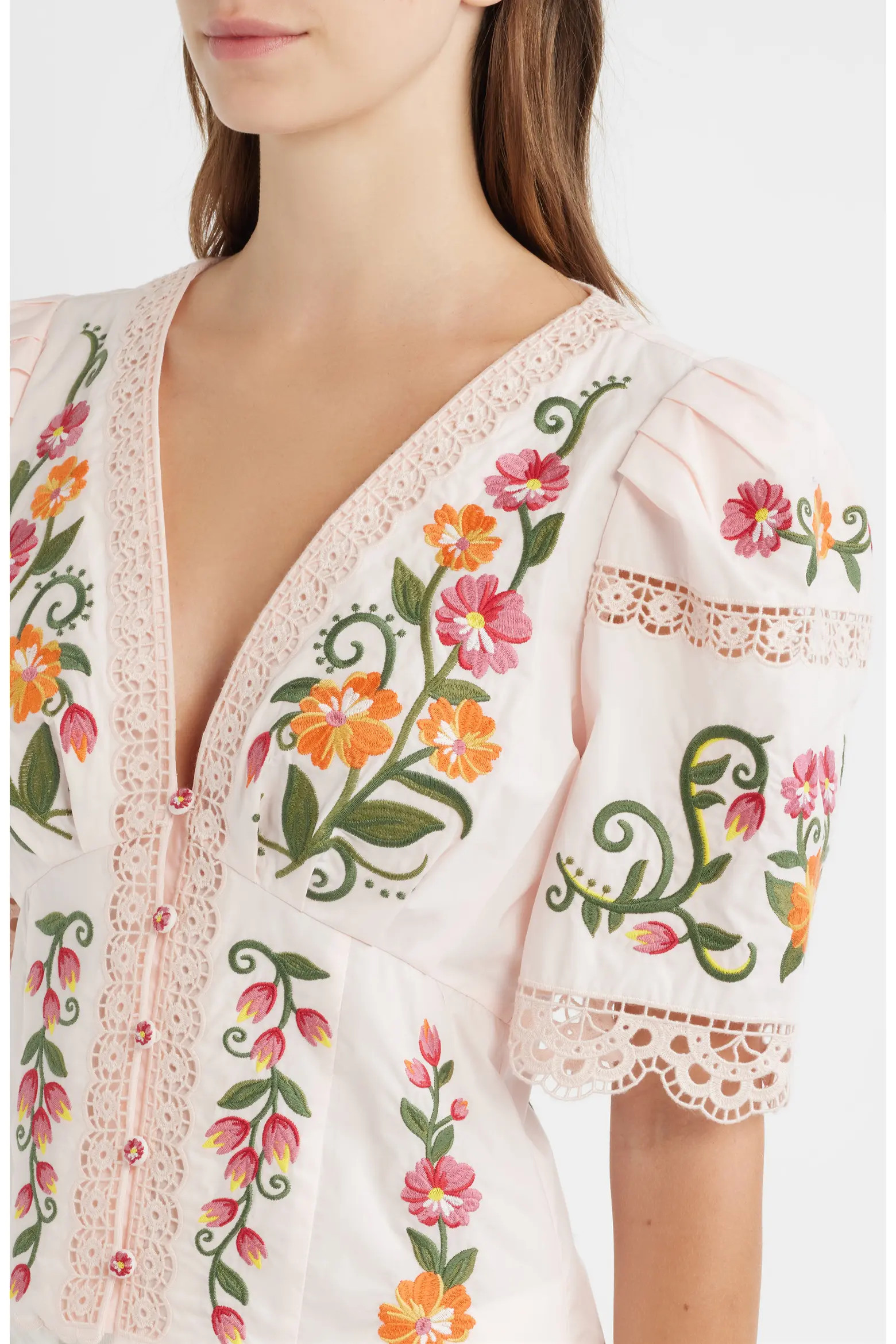 Floral Embroidered Cotton Top (Women) | Nordstrom | Nordstrom