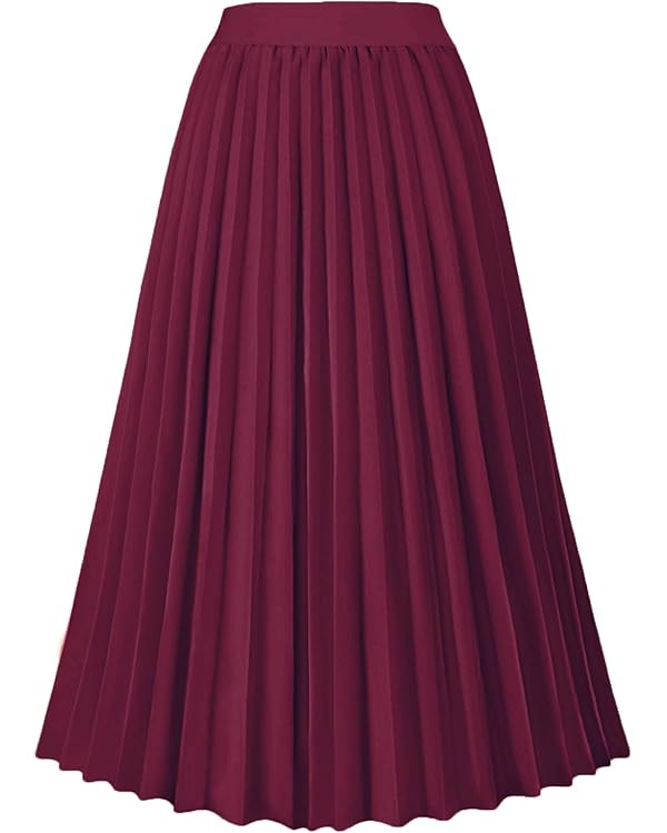 GOLDSTITCH Women's Pleated Pleated | Amazon (UK)