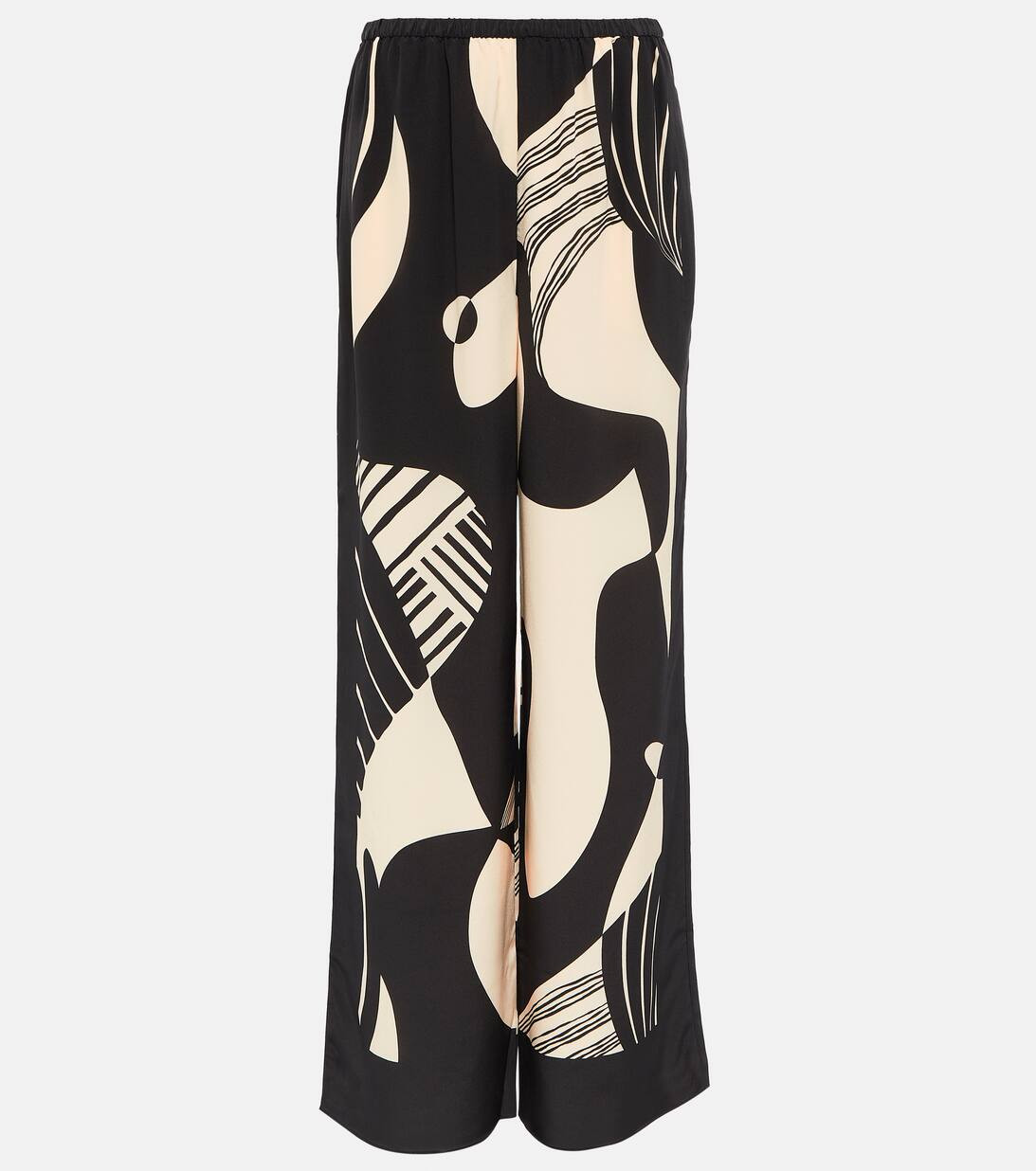 Pantalon à taille haute imprimé en soie | Mytheresa (FR)