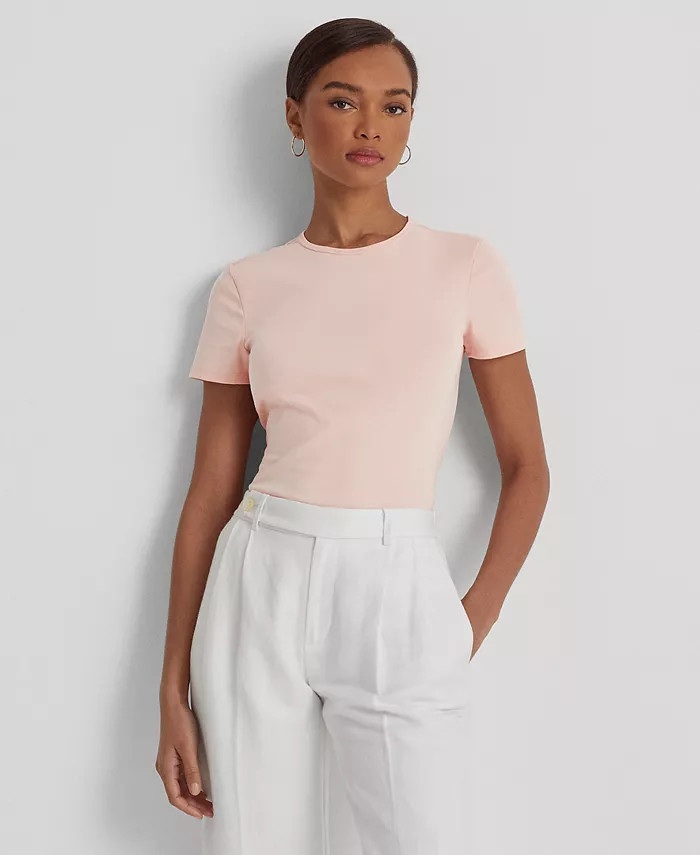 Stretch Knit T-Shirt | Macys (US)