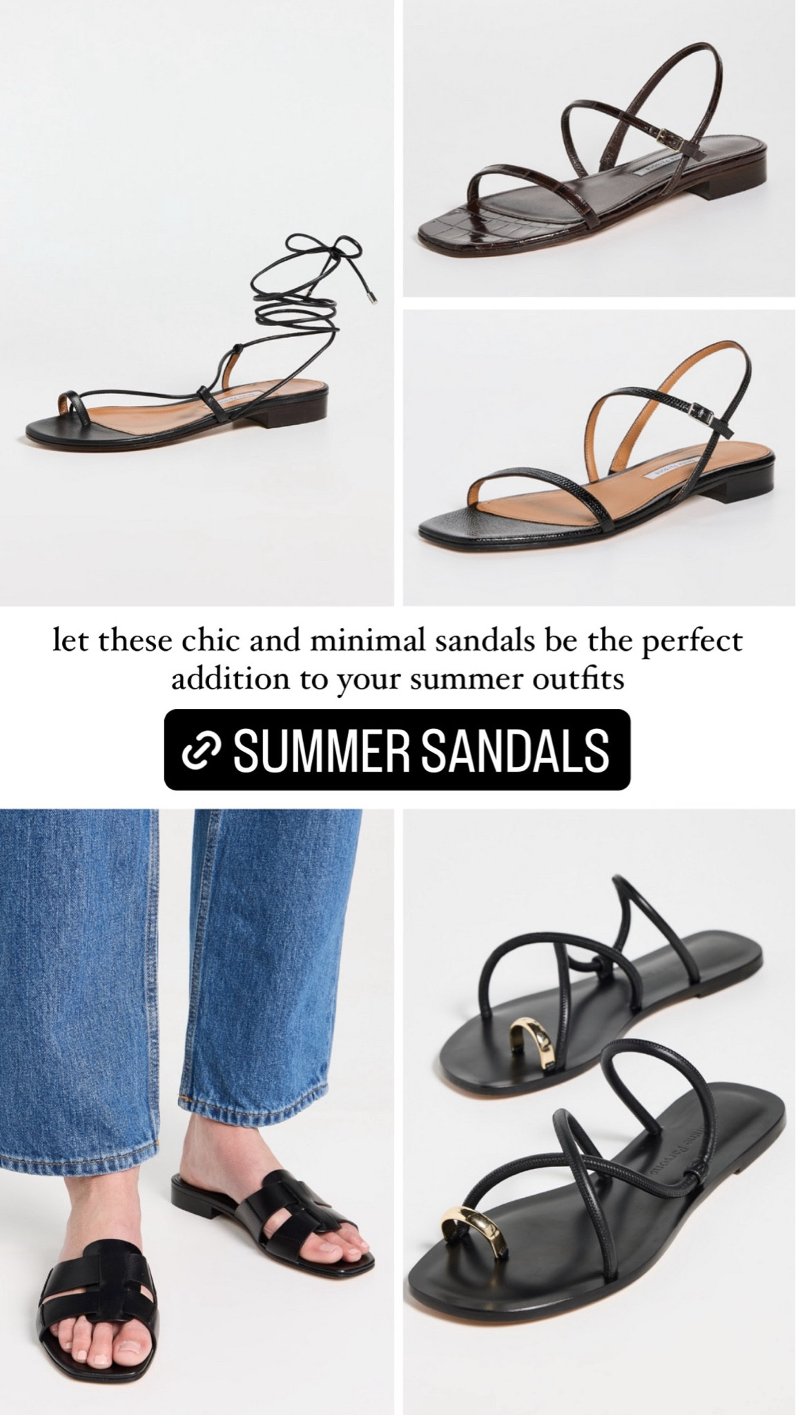 Chic summer sandals 

#LTKShoeCrush #LTKSeasonal #LTKStyleTip