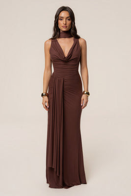 Brown Coastal Multi Skirt Set | JLUXLABEL US