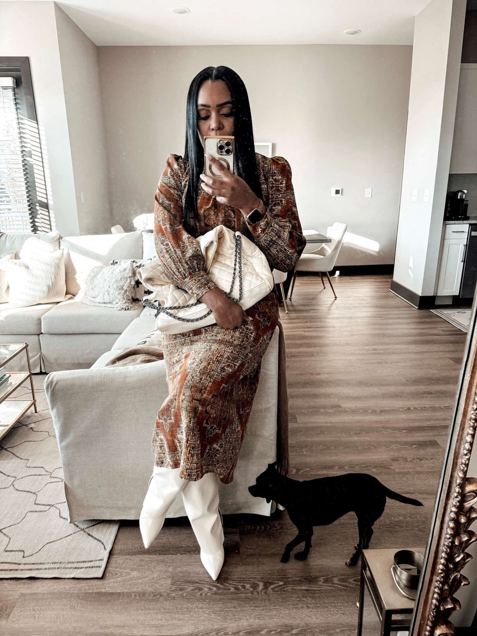 Fall Trends Alert: Moody Textured Dresses & Cuffed Boots.