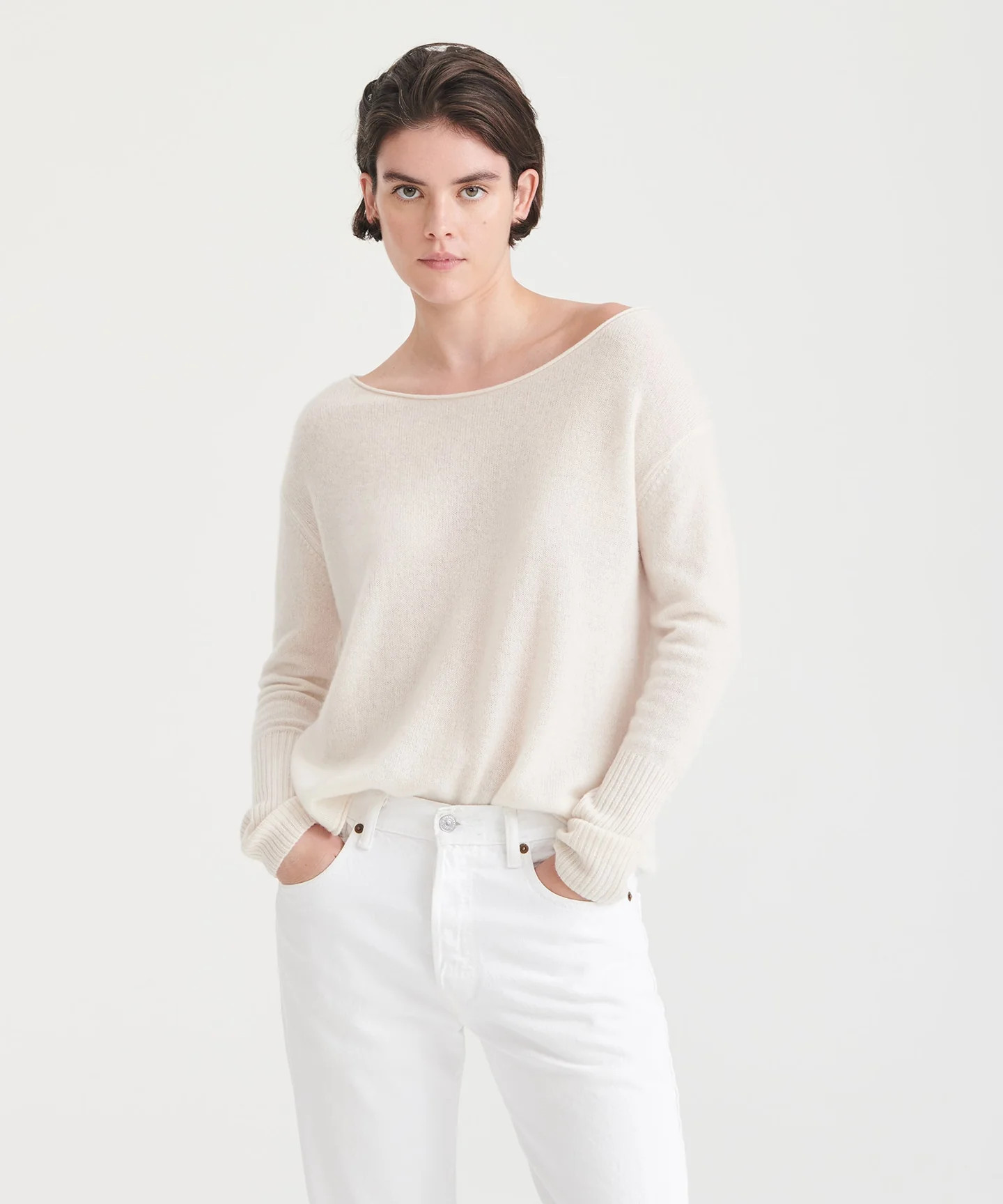 Cashmere Boatneck Sweater | NAADAM