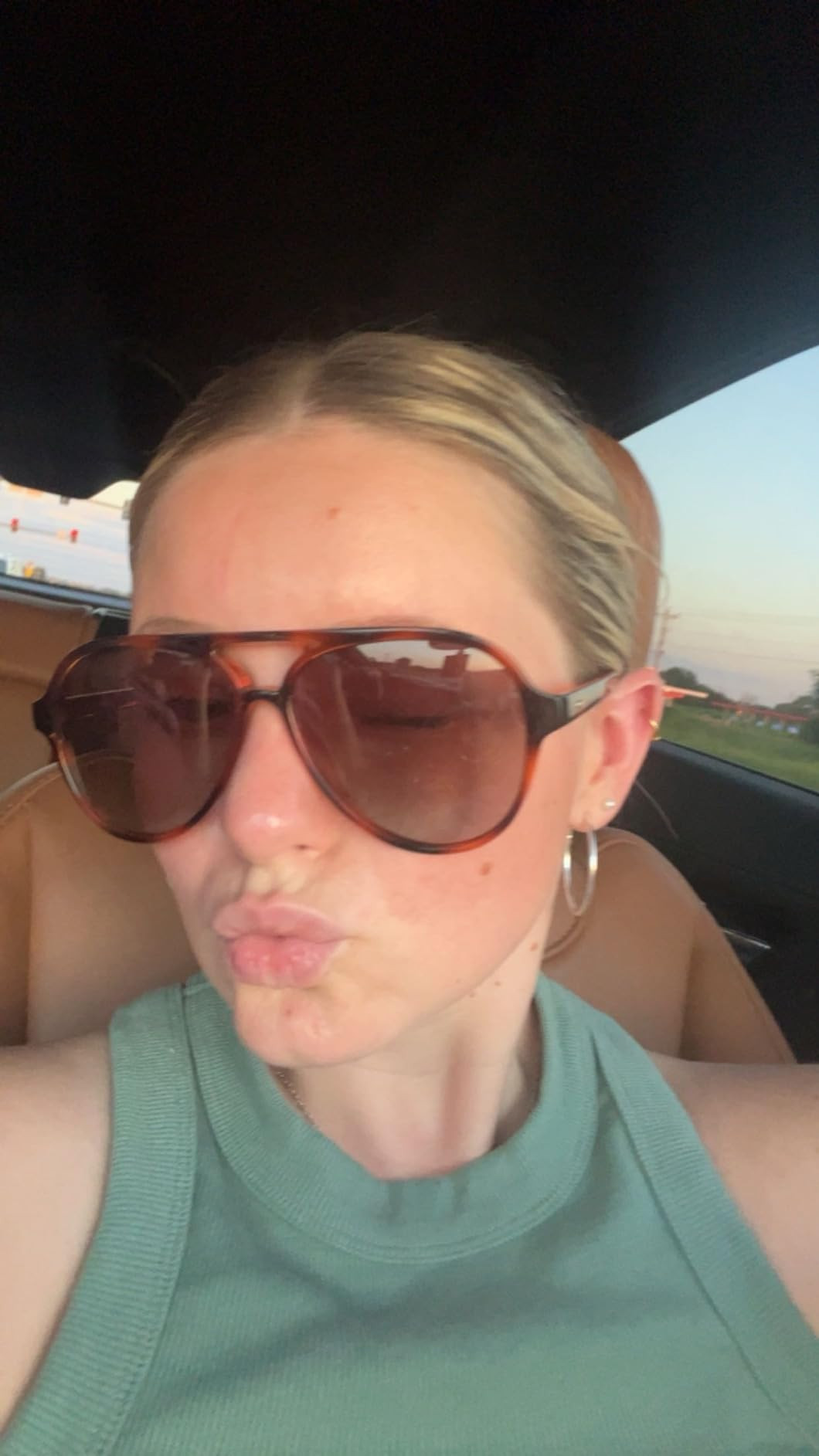 SOJOS Classic Polarized Aviator Sunglasses Womens Mens Retro Double Bridge Aviators SJ2201 | Amazon (US)