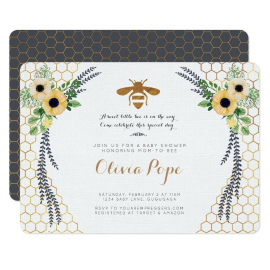 Bee Baby Shower Invitation | Zazzle.com | Zazzle