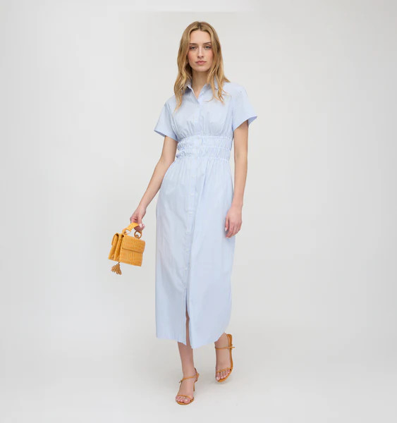 The Jamie Nap Dress - Blue/White Stripe | Hill House Home US