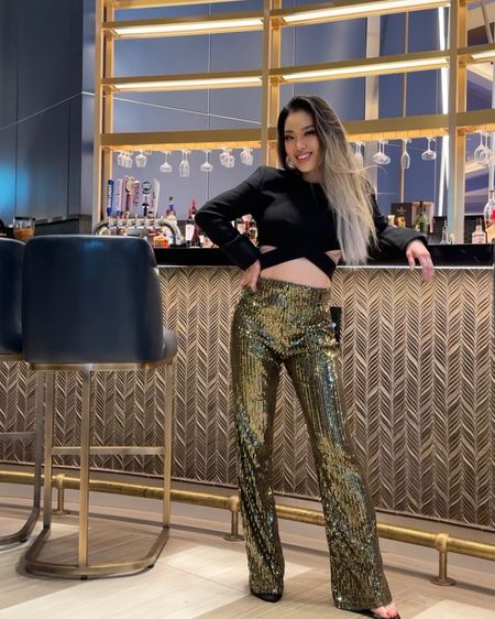 Going out outfit date night Vegas Choctaw casinos 
Amazon sequin pants 

#LTKtravel #LTKFind #LTKunder50