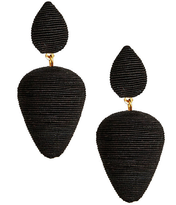Rory Black - Silk Wrapped Earrings - Sample Sale Final Sale | Lisi Lerch Inc
