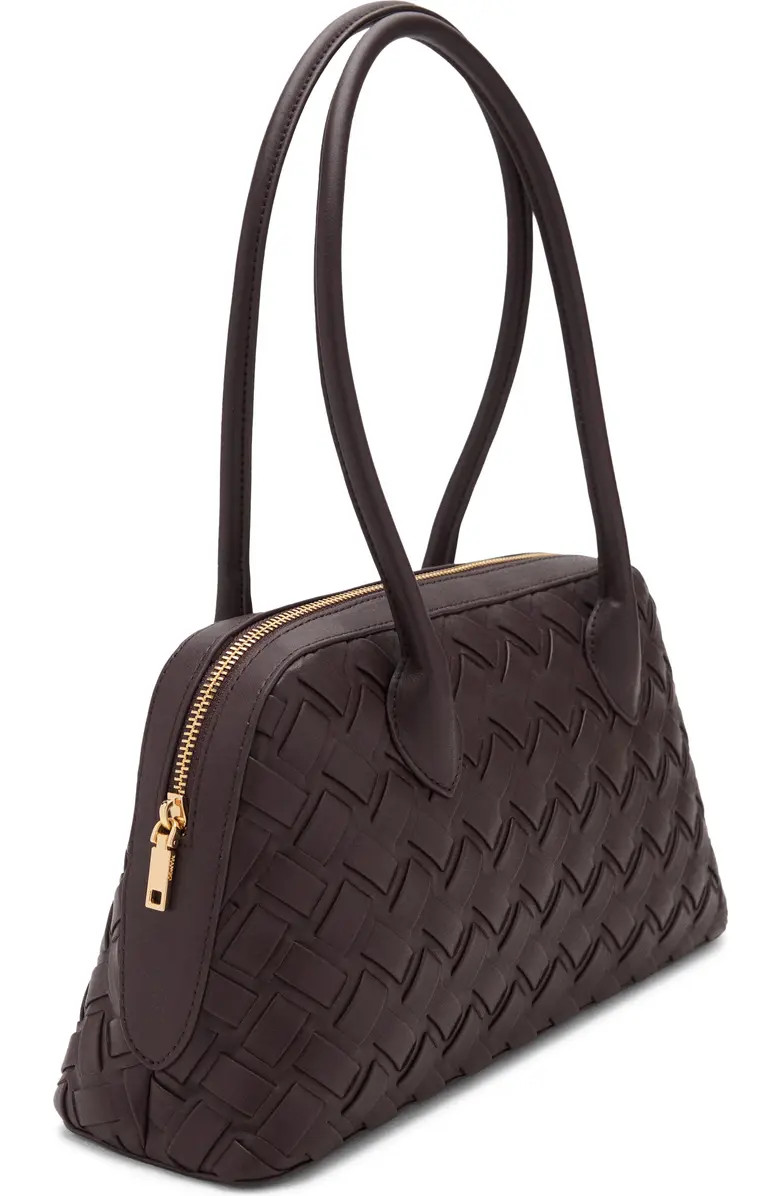 Braided Faux Leather Bowling Bag | Nordstrom