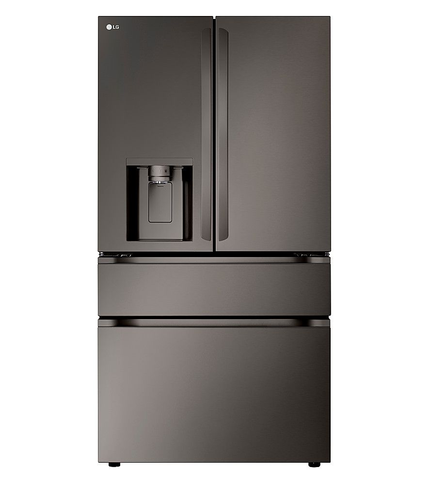 LG 28.6 Cu. Ft. 4-Door French Door Smart Refrigerator with Full-Convert Drawer Black Stainless St... | Best Buy U.S.