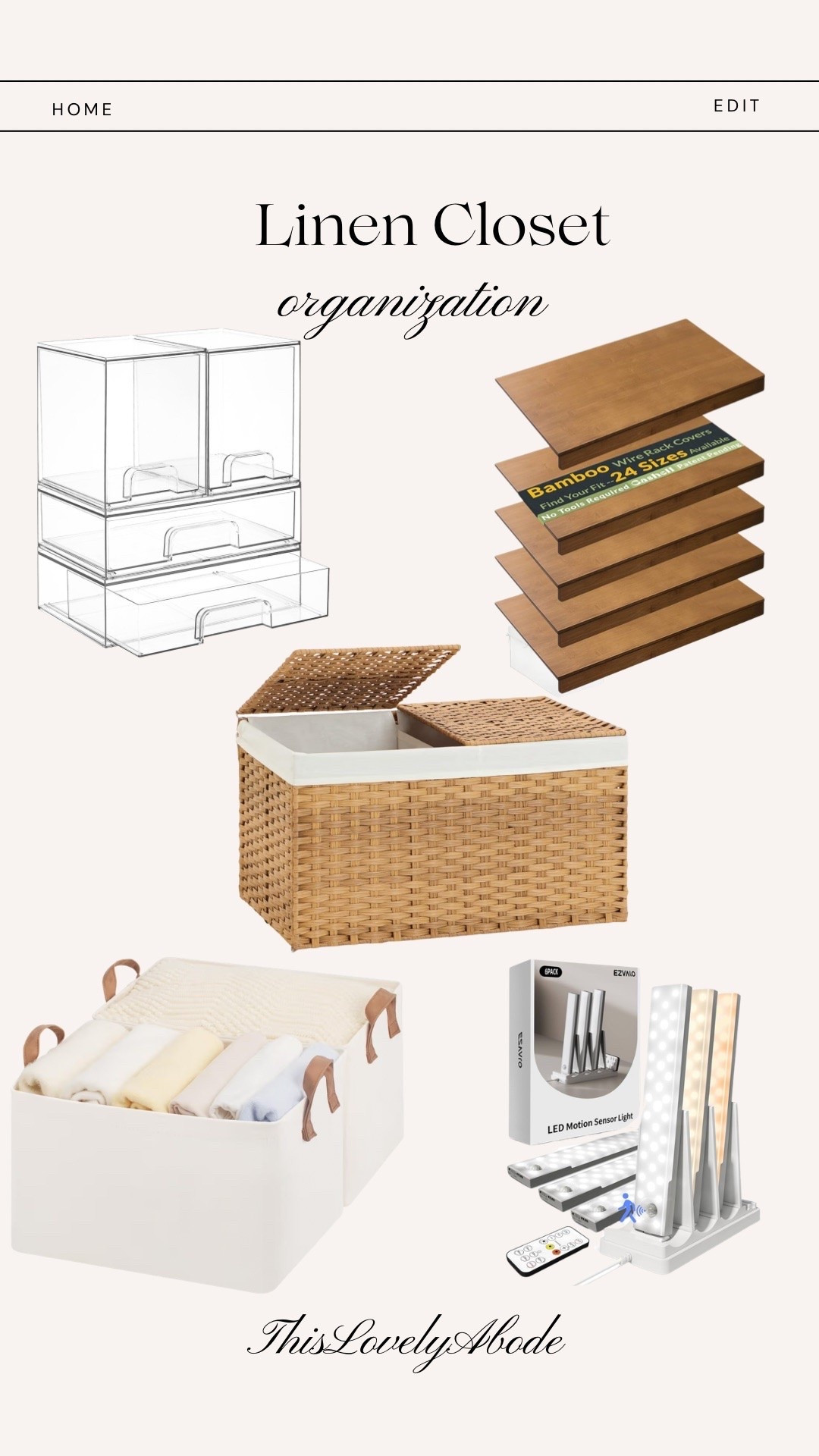 Linen closet organization
#wireshelfcovers #amazon #linencloset #organization #undercabinetlights

#LTKHome