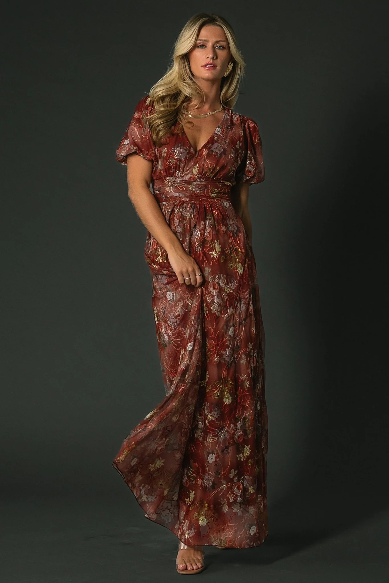 Ardley Maxi Dress | Rust Multi Floral | Baltic Born