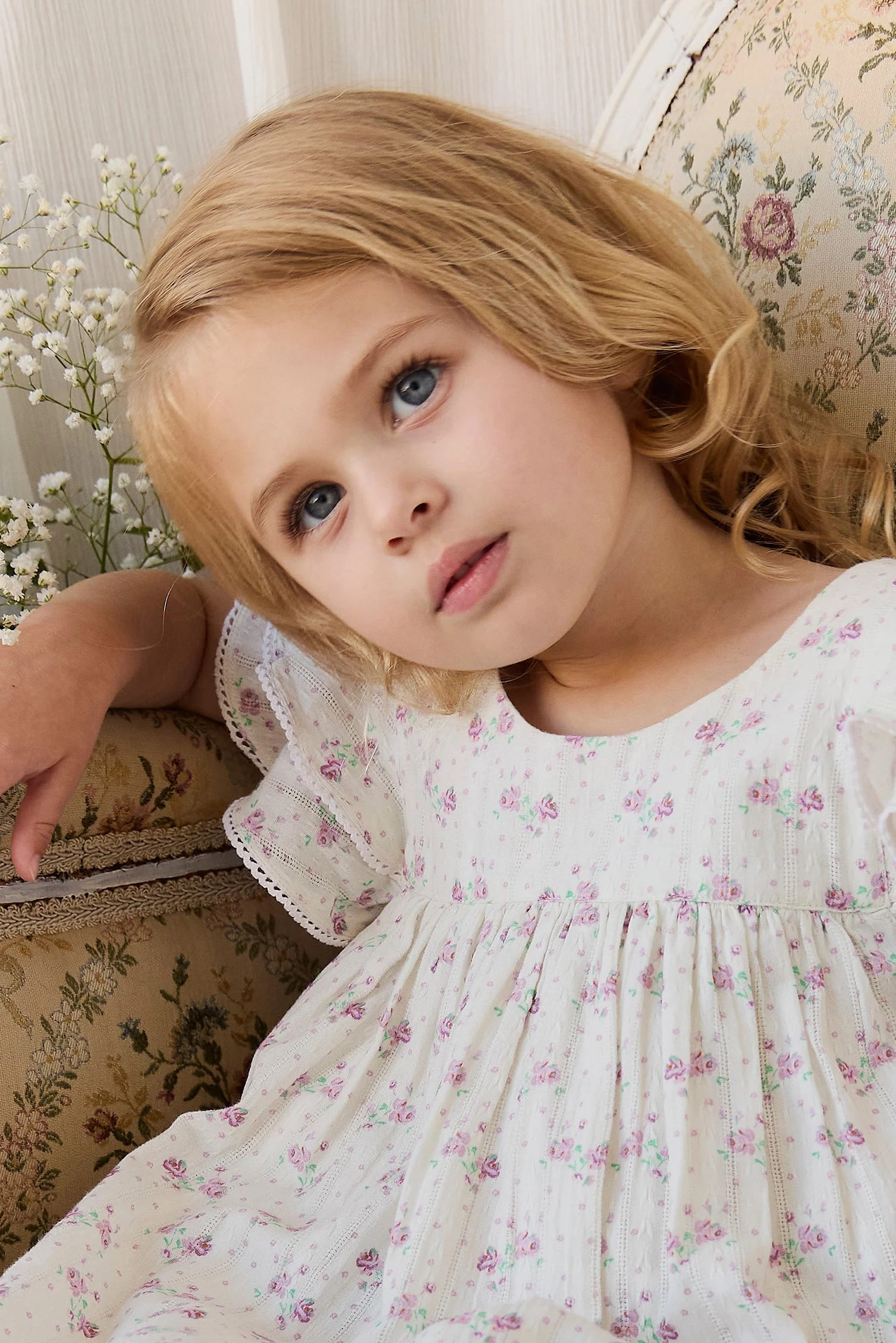 Organic Cotton Caroline Dress - Molly Lilac | Jamie Kay