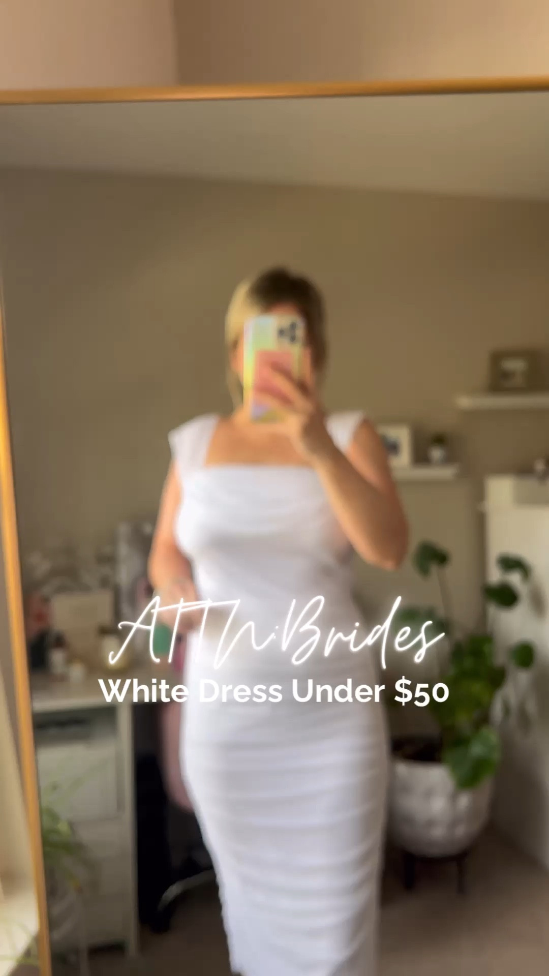 BRIDE TO BE rehearsal dinner dress inspo. White dresses under $50.

#LTKparties #LTKwedding #LTKfindsunder50