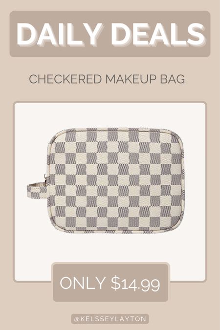 Checkered makeup bag 

#LTKunder50 #LTKbeauty #LTKitbag