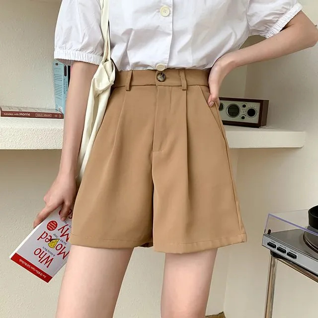 LESP High-Waist Wide-Leg Shorts | YesStyle | YesStyle Global