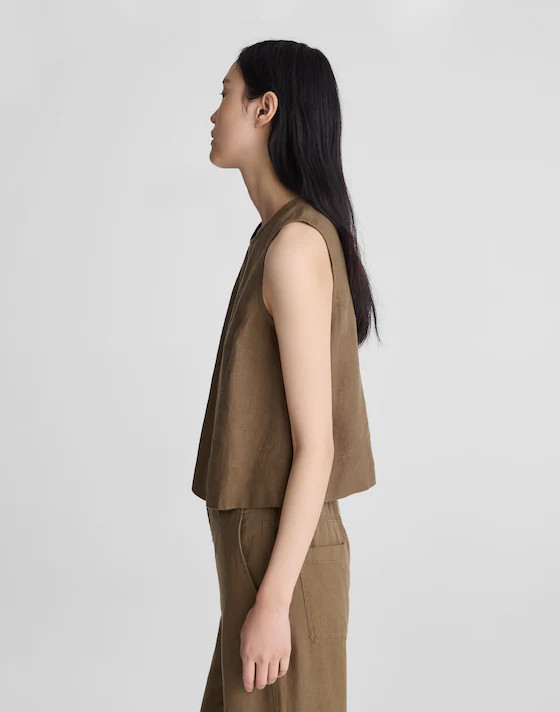 Shell Top in 100% Linen | Madewell