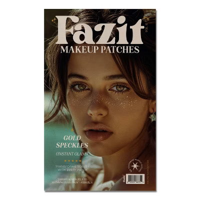 Fazit Gold Glitter Freckle Makeup Patches | Target