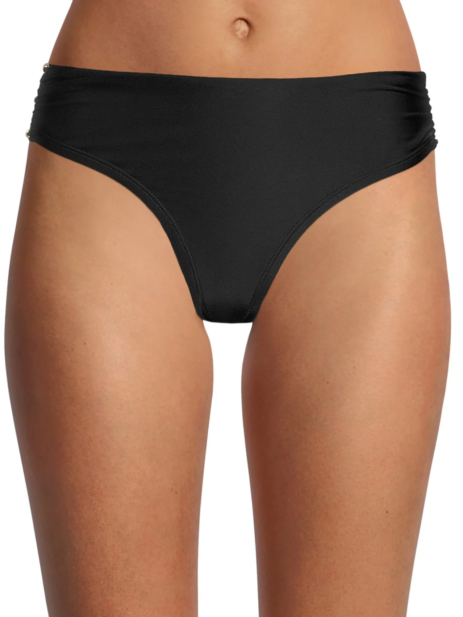 Time And Tru Women's and Women's Plus Beaded Midrise Swim Bottom | Walmart (US)