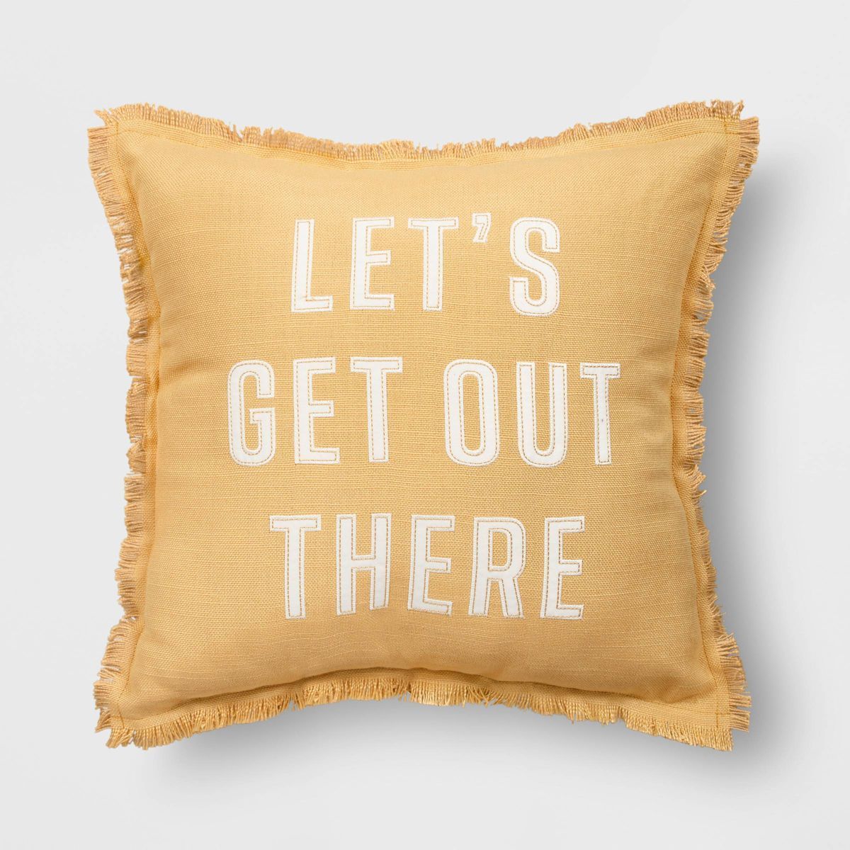 'Let's Get Out There' Square Throw Pillow - Room Essentials™ | Target