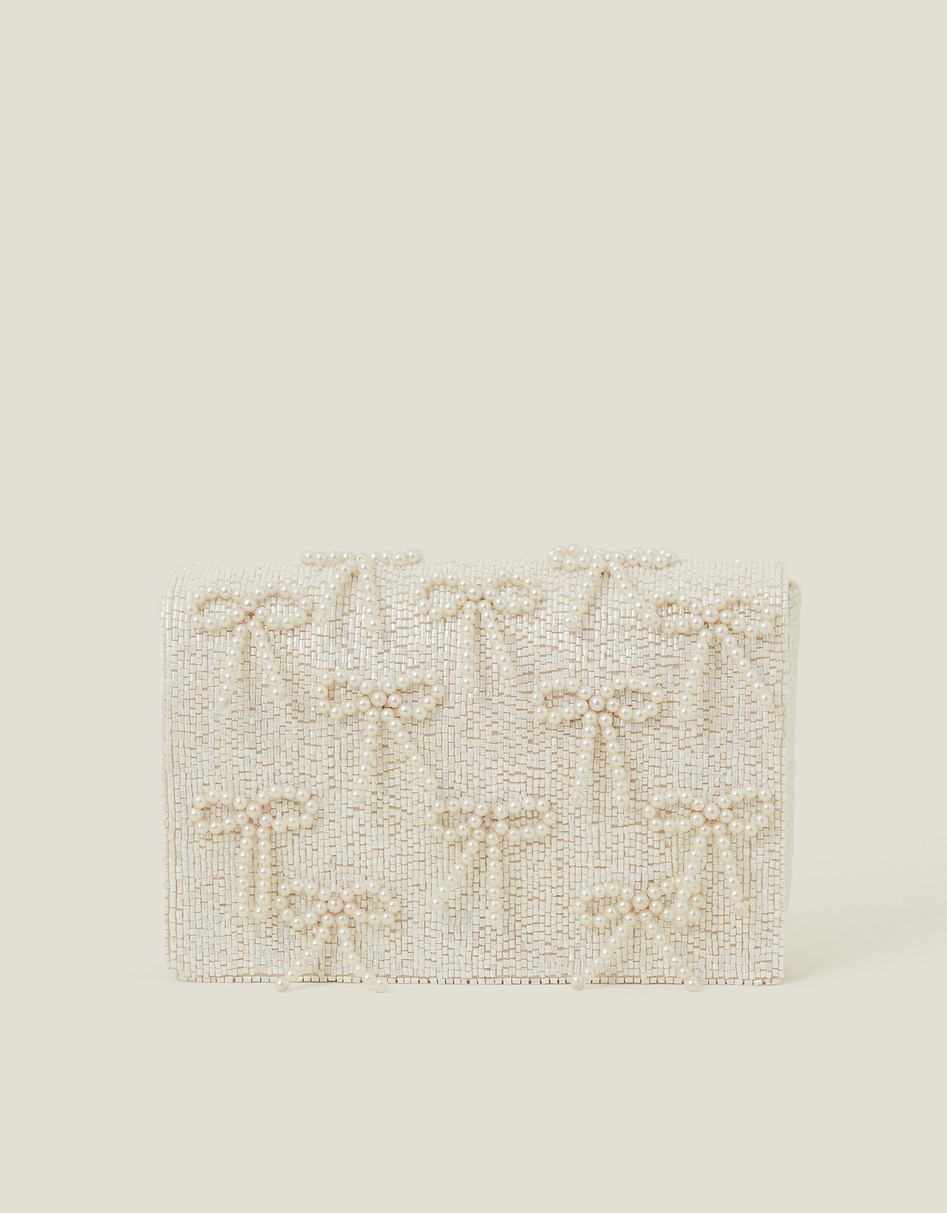 Bridal Pearl Bow Clutch Bag | Accessorize (Global)