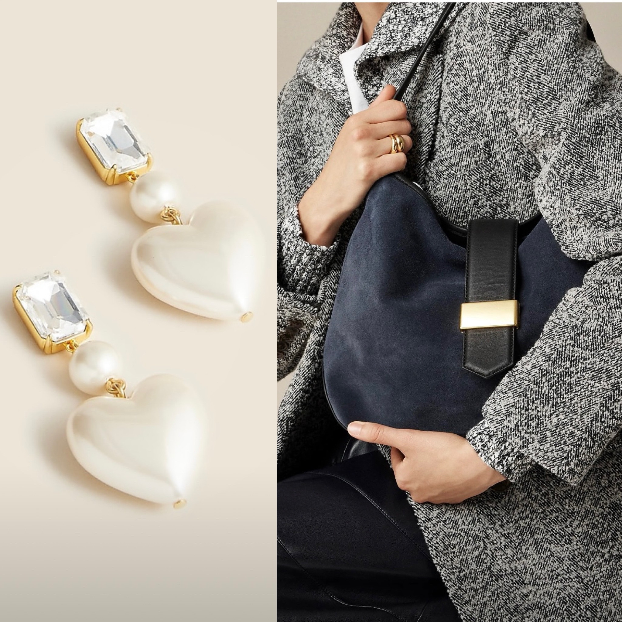 gifts for neutral style girlies 
Suede bag / statement earrings / fashion jewelry / pearl statement earrings / hobo bags / everyday bags / neutral style 

#LTKGiftGuide #LTKStyleTip #LTKItBag