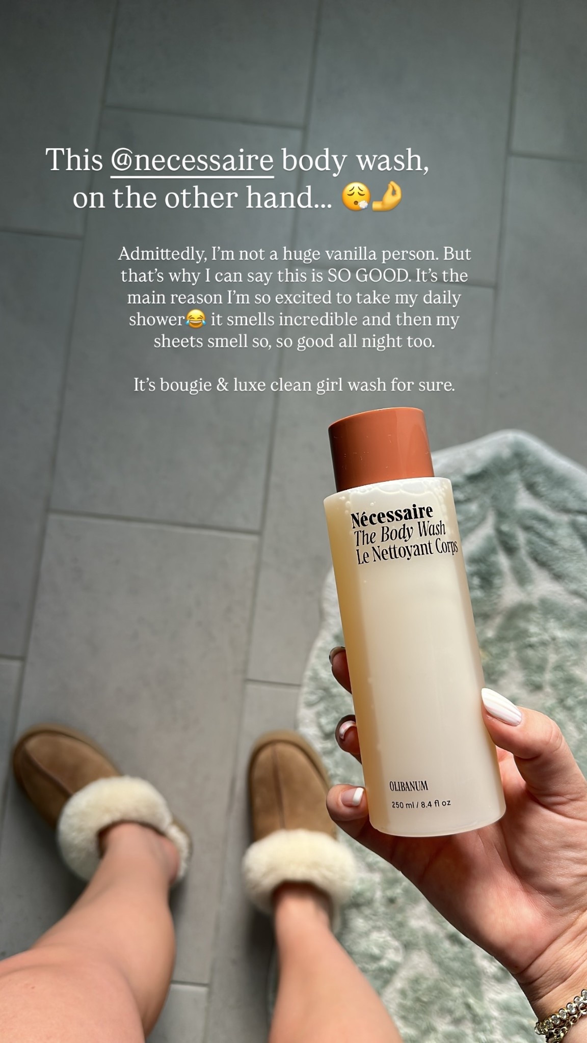 Admittedly, I’m not a huge vanilla person. But that’s why I can say this is SO GOOD. It’s the main reason I’m so excited to take my daily shower😂 it smells incredible and then my sheets smell so, so good all night too. 

It’s bougie & luxe clean girl wash for sure.  This @necessaire body wash, on the other hand……. 😮‍💨🤌

#LTKFindsUnder50 #LTKBeauty #LTKU