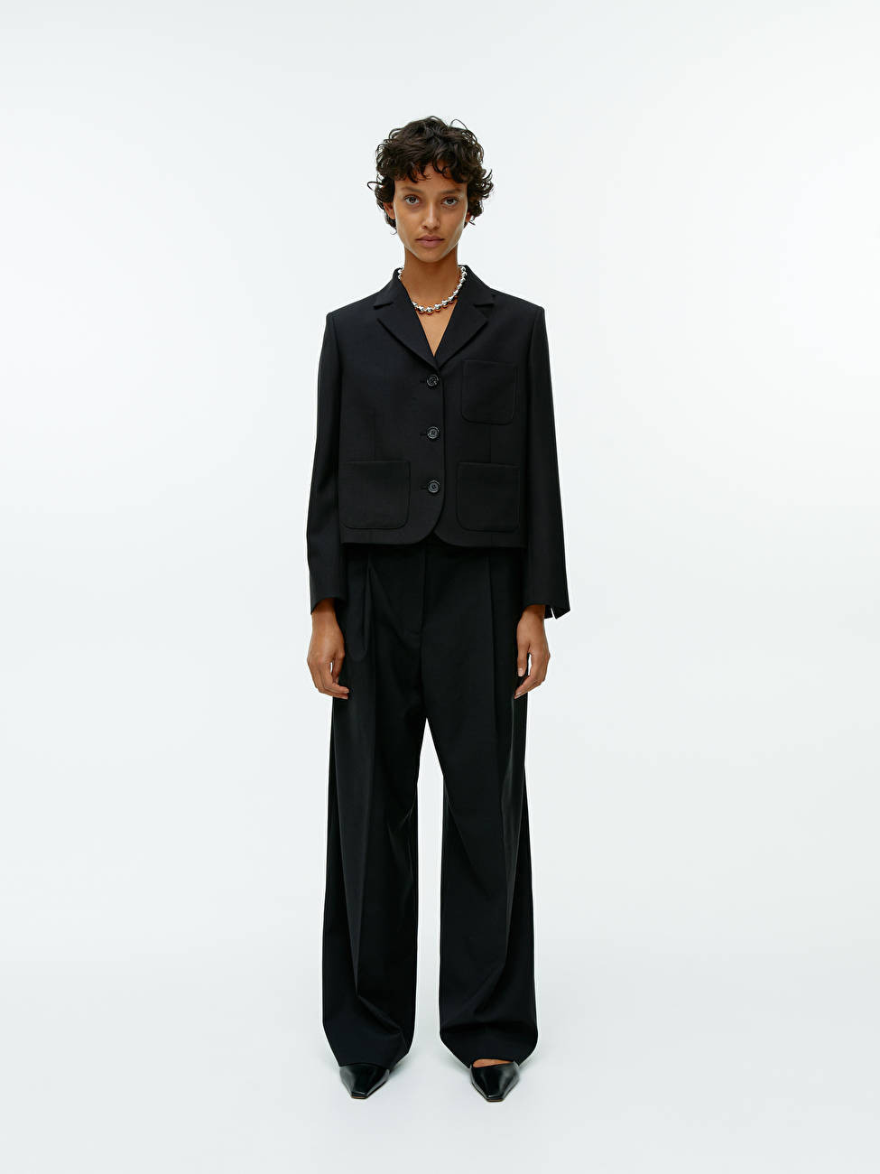 Short Wool Blend Blazer | ARKET (US&UK)