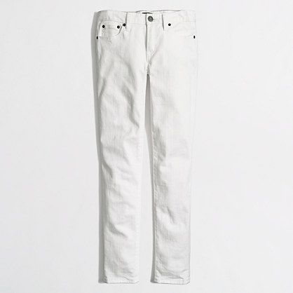 Factory skinny ankle jean in white | J.Crew US