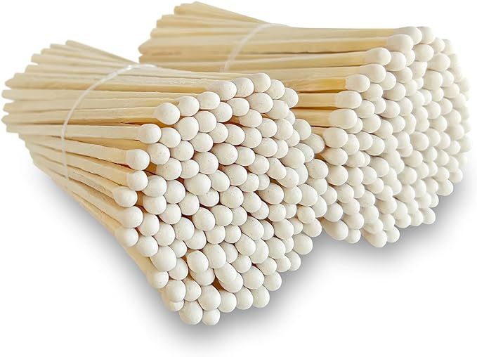 4" Classic White Tip Matches (200 Count, with Striking Stickers Included) | Decorative Unique & F... | Amazon (US)