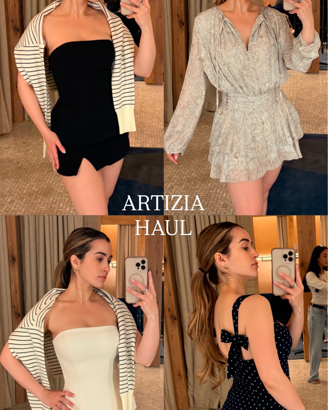 ARITZIA SPRING HAUL 🫶🏼 went for Miami open outfits 🎾 and got so many cute finds.
Navy set- top size 2, bottom size 4.
Long sleeve dress- size XS.
White set- top & bottom size 4, sweater size small.
Polka dot dress- size 4 
Stripe dress- size XS.


#LTKgrwm #LTKPetite #LTKootd