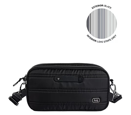 Lug Convertible Crossbody Bag with Charm Bar - Coupe XL Plus - QVC.com | QVC