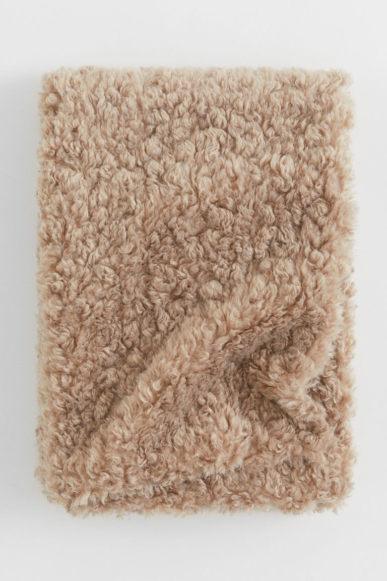 H & M - Faux Fur Throw - Brown | H&M (US + CA)