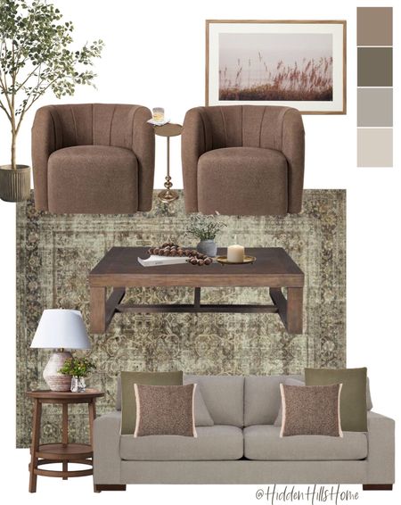 Living room mood board, living room design, modern traditional family room decor, den mood board #homedecor

#LTKfamily #LTKsalealert #LTKhome