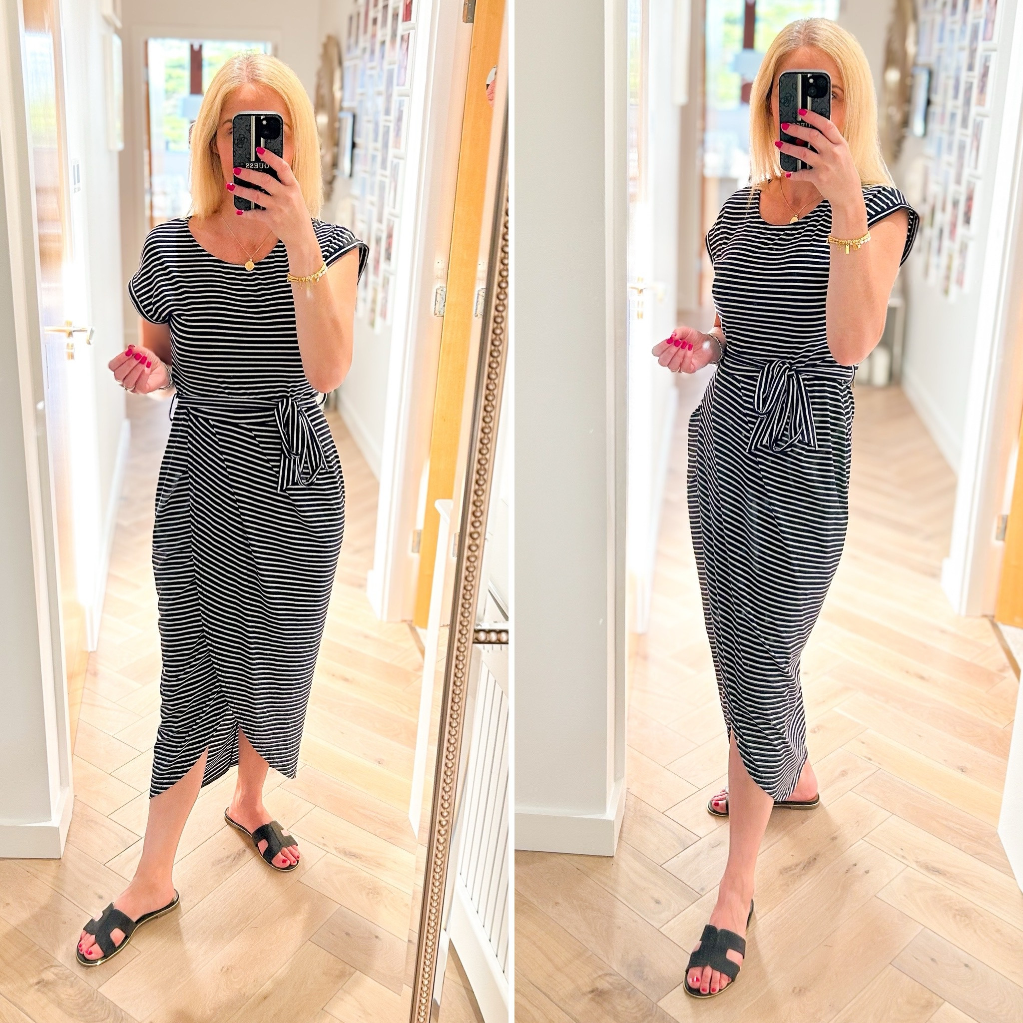 Navy striped dress reduced to just €19.95 at iClothing 🙌 Comes in other colours/prints also.

#LTKireland #LTKsale #LTKstyletip